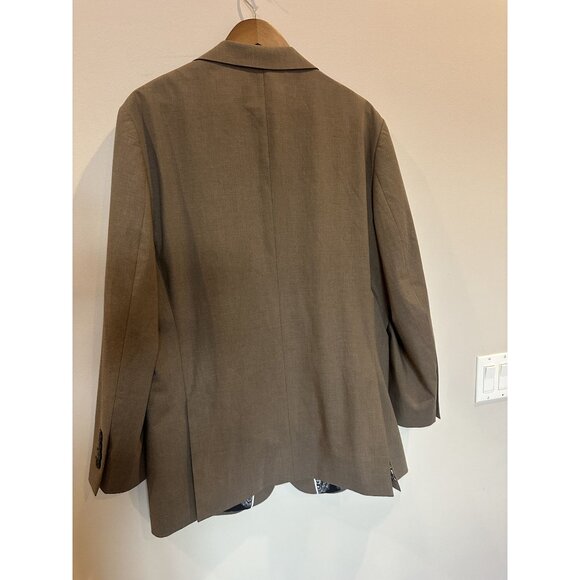 Men’s Heathered Brown 2-Button Blazer Estimated Size 42R - Picture 3 of 8